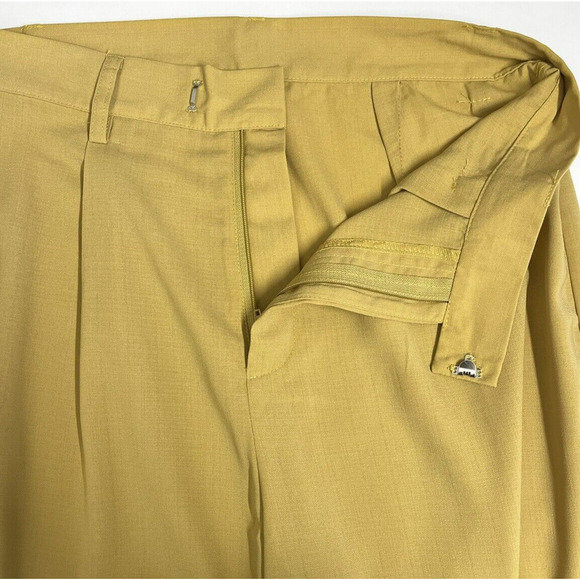 Cider High Rise Wide Leg Trouser Dress Pant Mustard Yellow Size Medium 28x28 New - Picture 7 of 11
